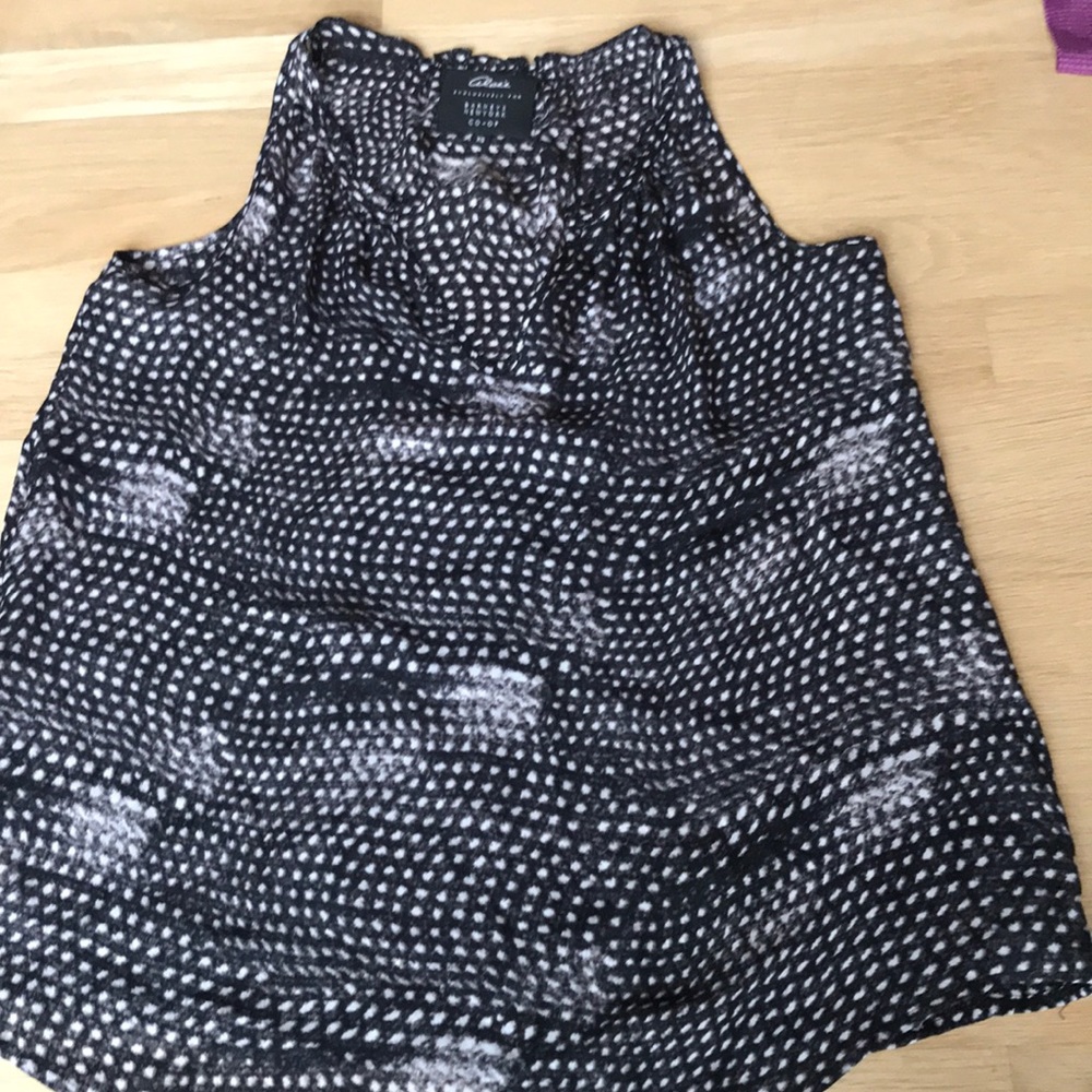 Barney’s Co-op silk sleeveless blouse
